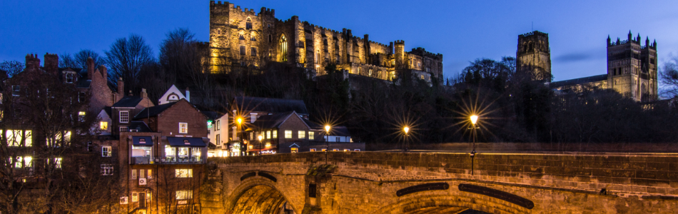 Durham Cathedral and Castle at night