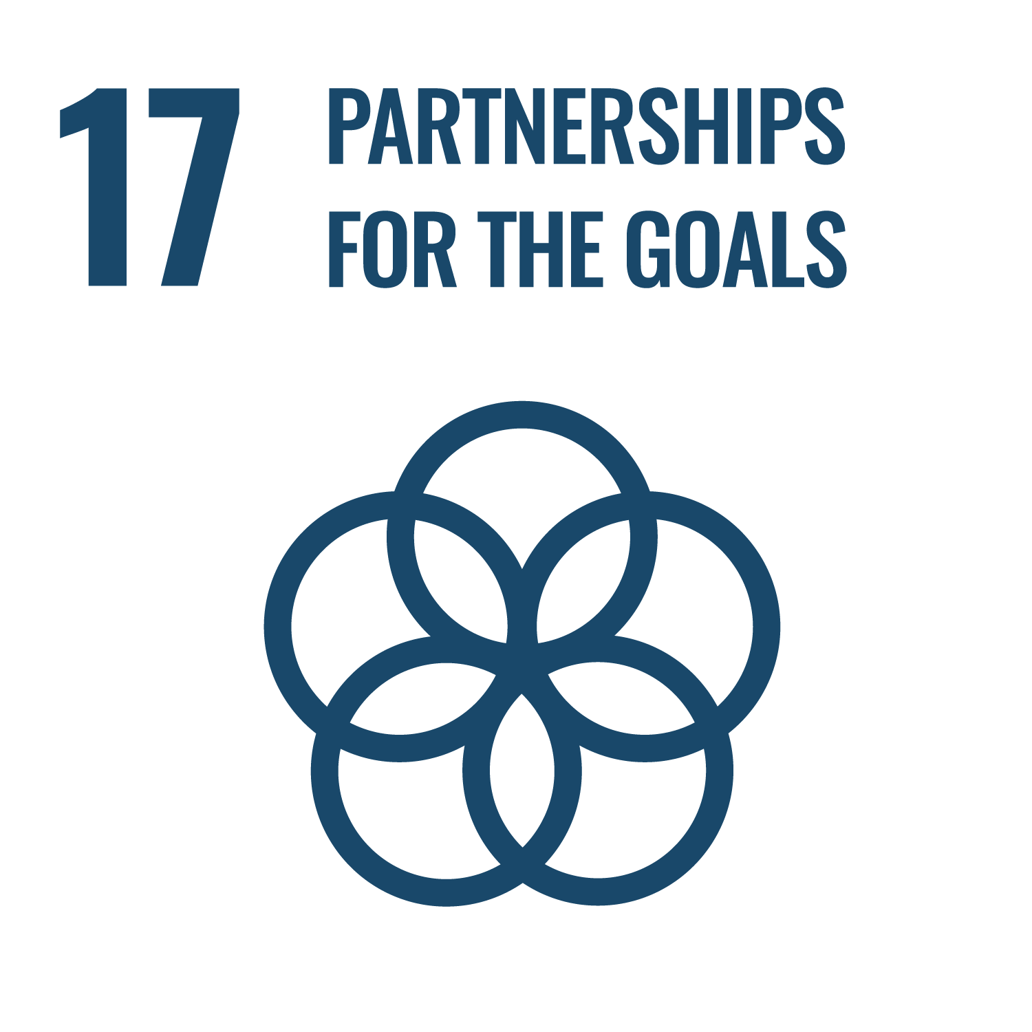 Inverted SDG 17 icon