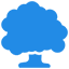 Blue social media icon for Linktree