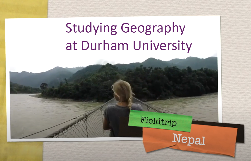 Text image - Studying Geography at Durham University