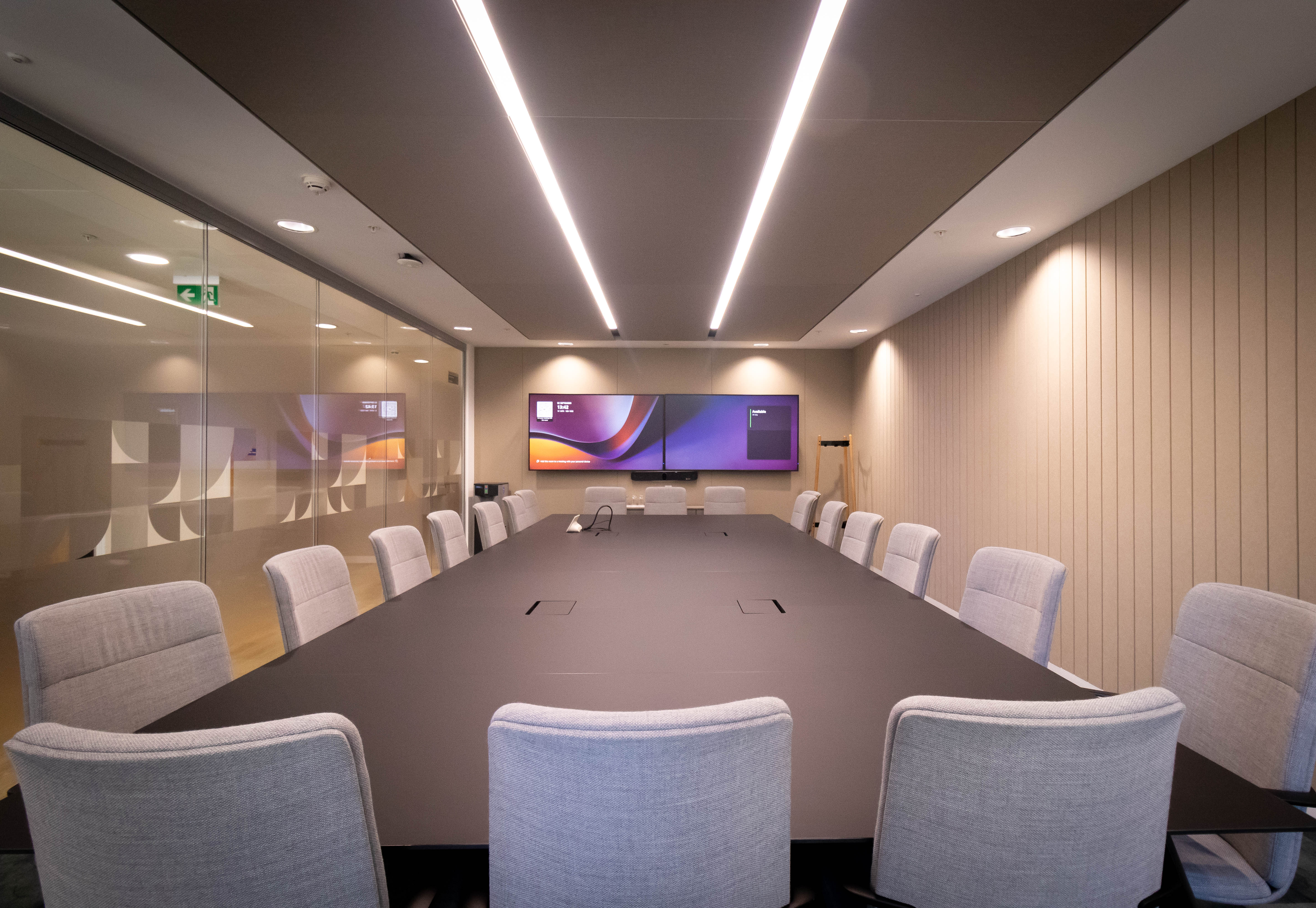 Empty boardroom