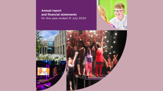 A composite of several images for the annual report and financial statements 2024