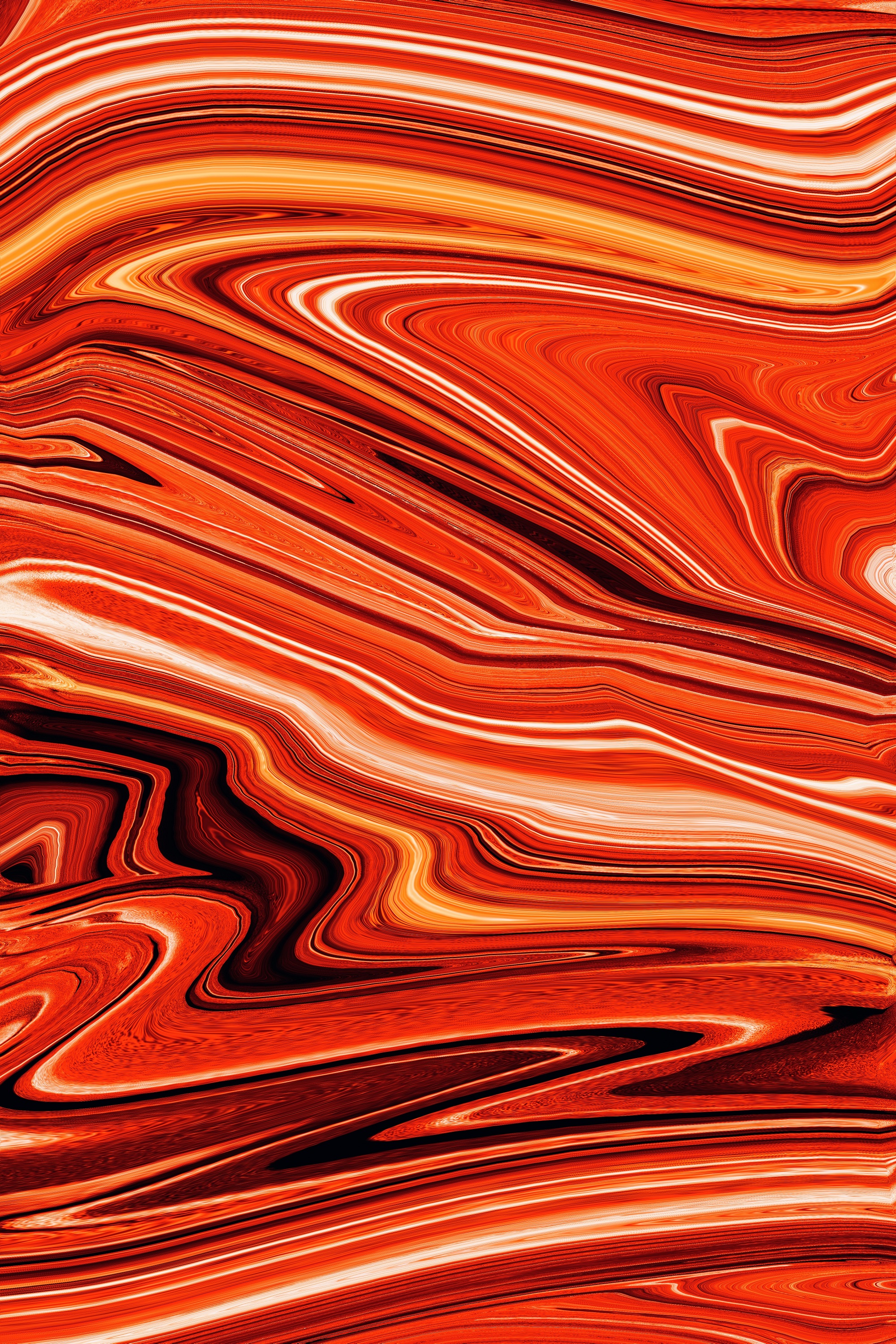 orange waves