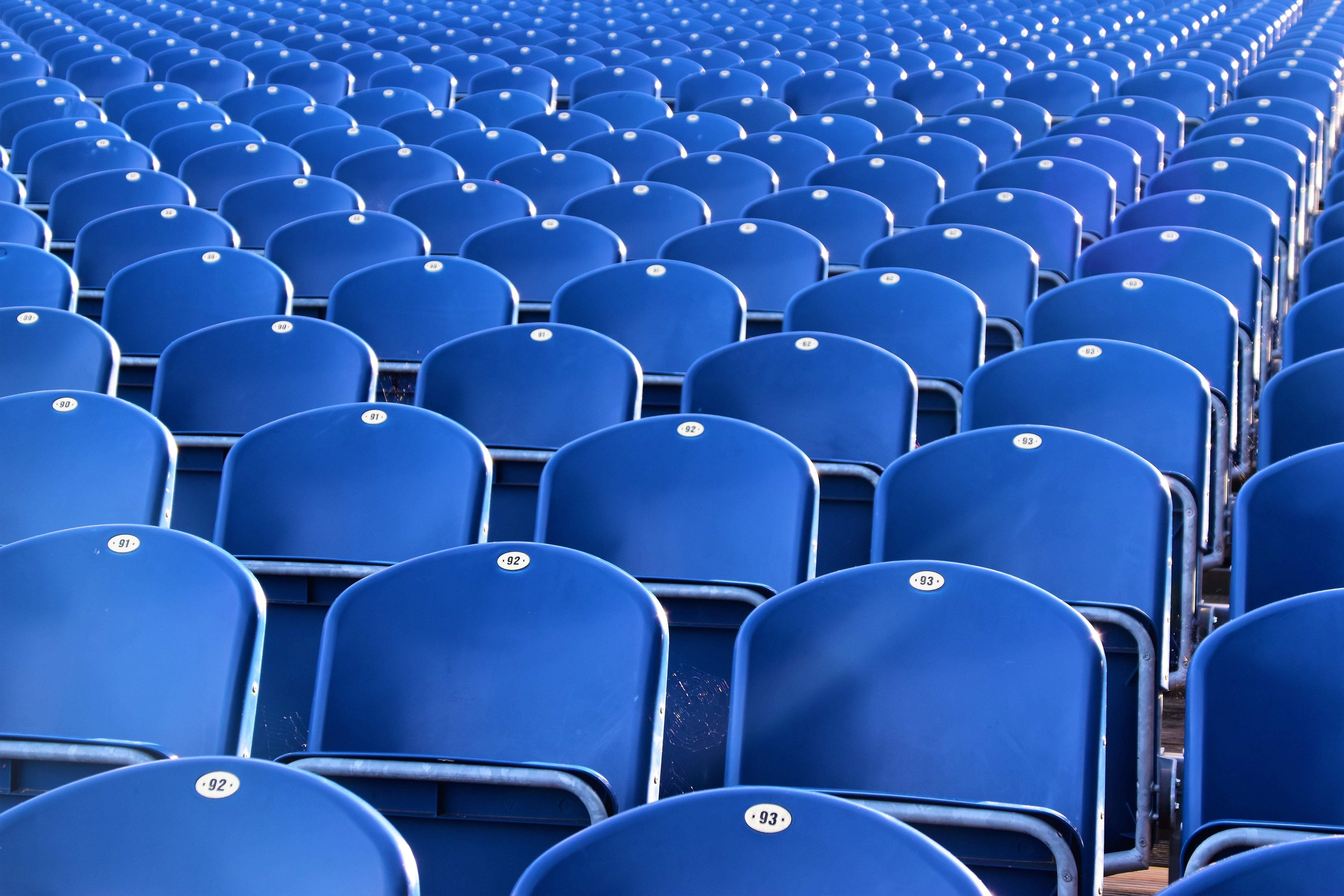 blue lecture seats