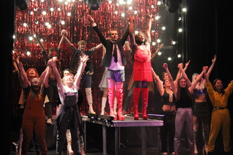 Students in a production of Kinky Boots at Durham University
