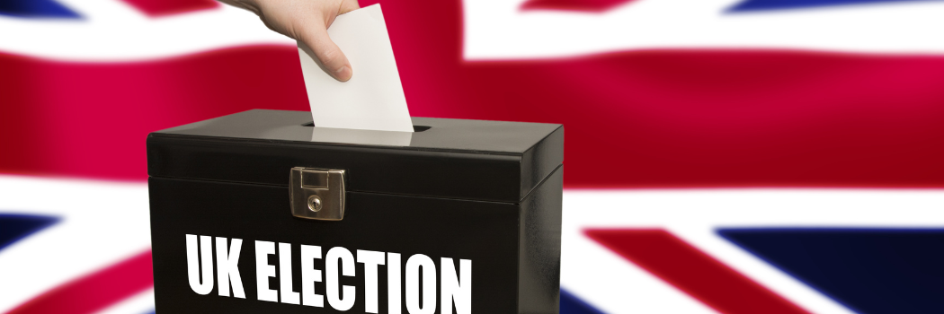 Ballot box with union flag