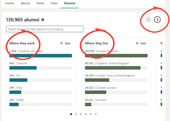 Linkedin alumni tool screenshot 2