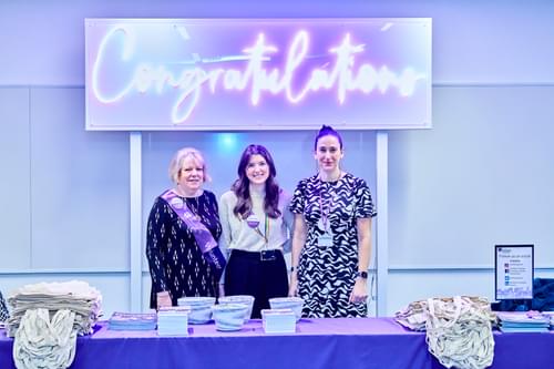 Volunteers and staff at congregation