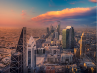 City line of Riyadh in Saudi Arabia
