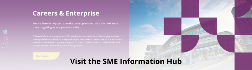Graphic promoting the SME information hub