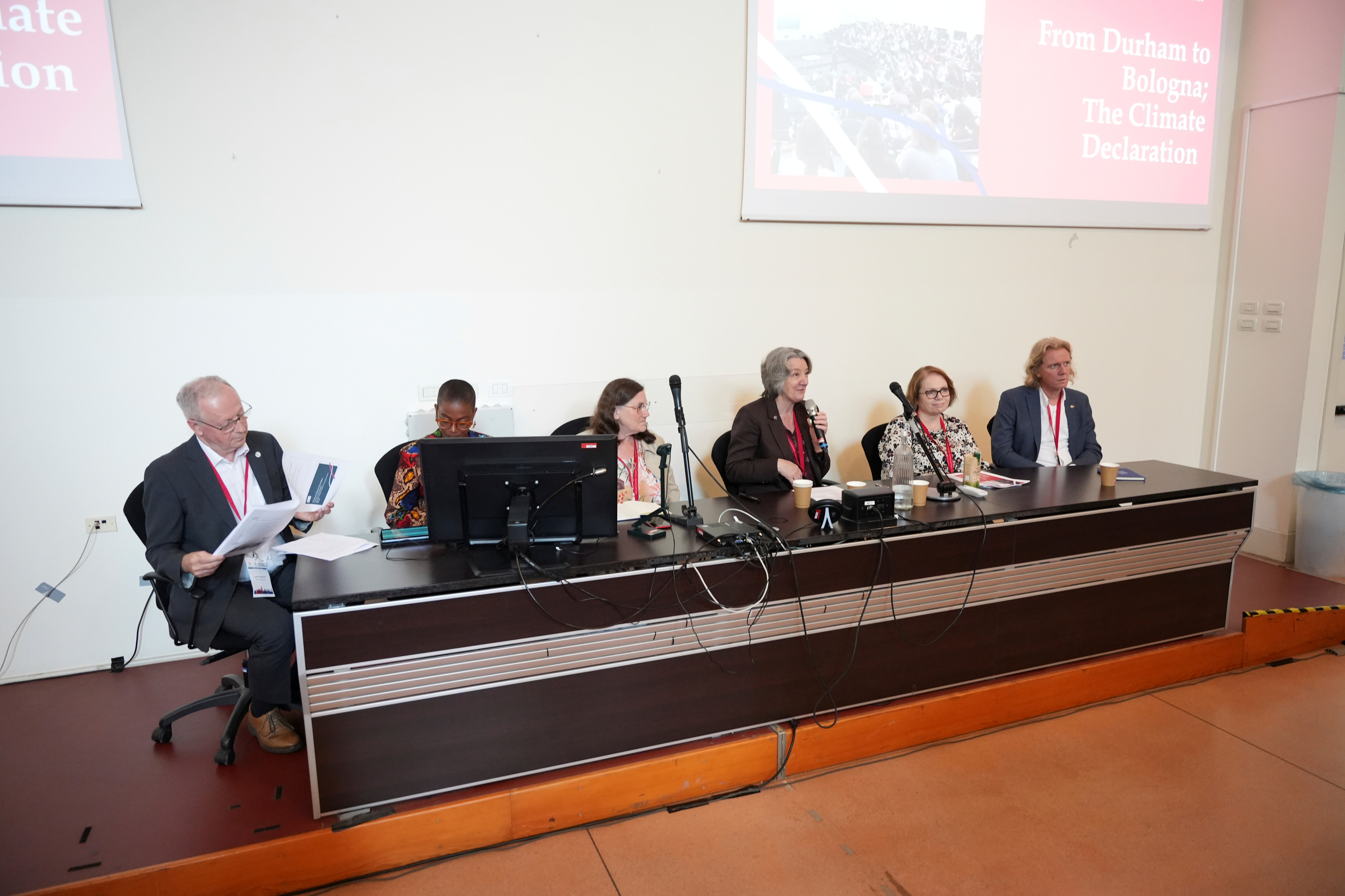 a group of people sitting at a table