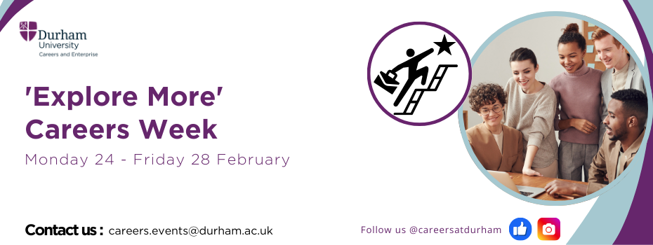 Graphic for the 'Explore More' careers week