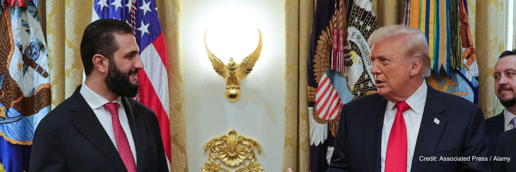 Syrian President with Donald Trump