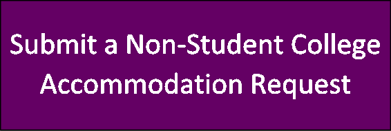 Non-Student College Accommodation Request CTA