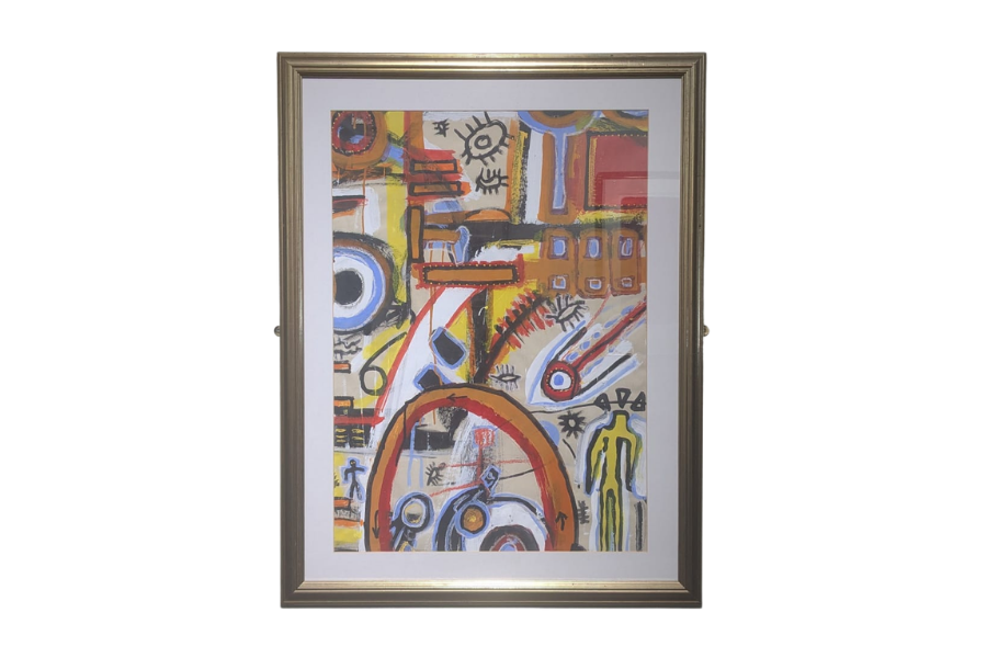 A painting by Carl Imthurn hanging in Grey College