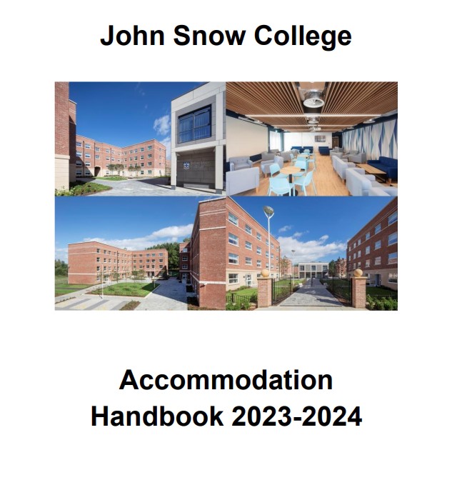 John Snow College Accommodation Handbook 2023-2024