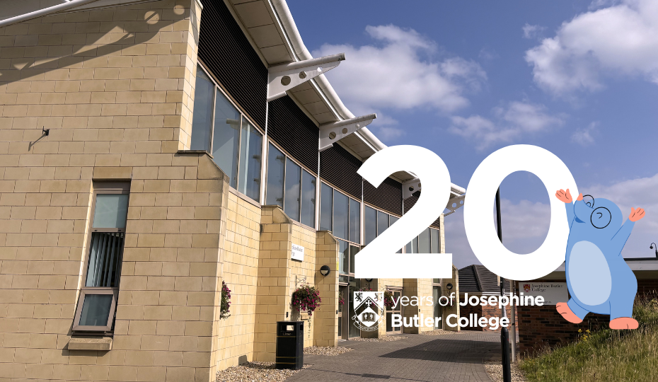 picture of Josephine Butler College Building with title of Butler Buzz