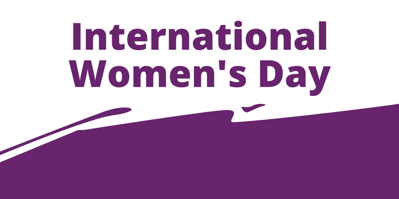 An image of the words International Women's Day