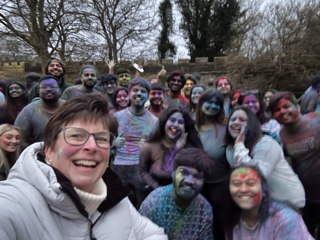 MCR and the Principal at Holi