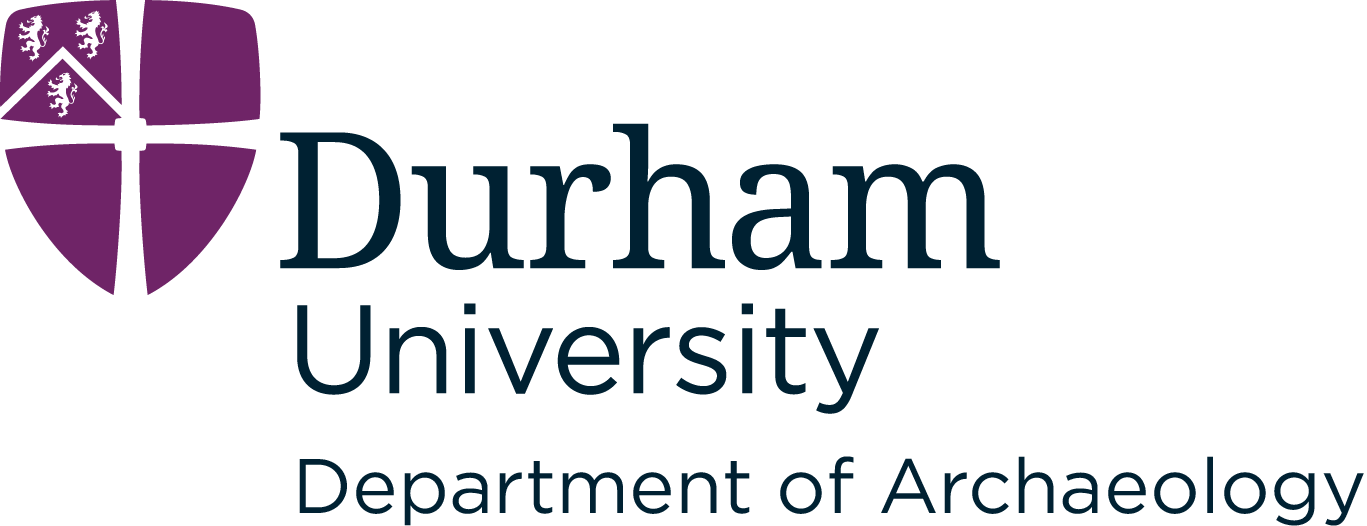 Logo with text: Durham University Department of Archaeology