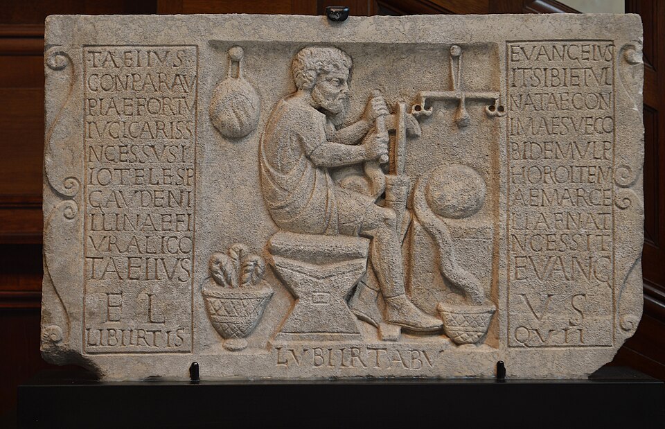 Grave relief