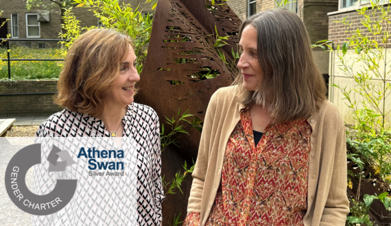 Celebrating Silver Success - The core project team behind the Faculty’s Athena Swan Silver Award: Professor Janet Stewart, Executive Dean (left); Professor Alexandra Harrington, Deputy Executive Dean (People and Workplace Culture) and Professor in Russian Studies; and Tyra Sandford, Faculty Coordinator (not pictured).