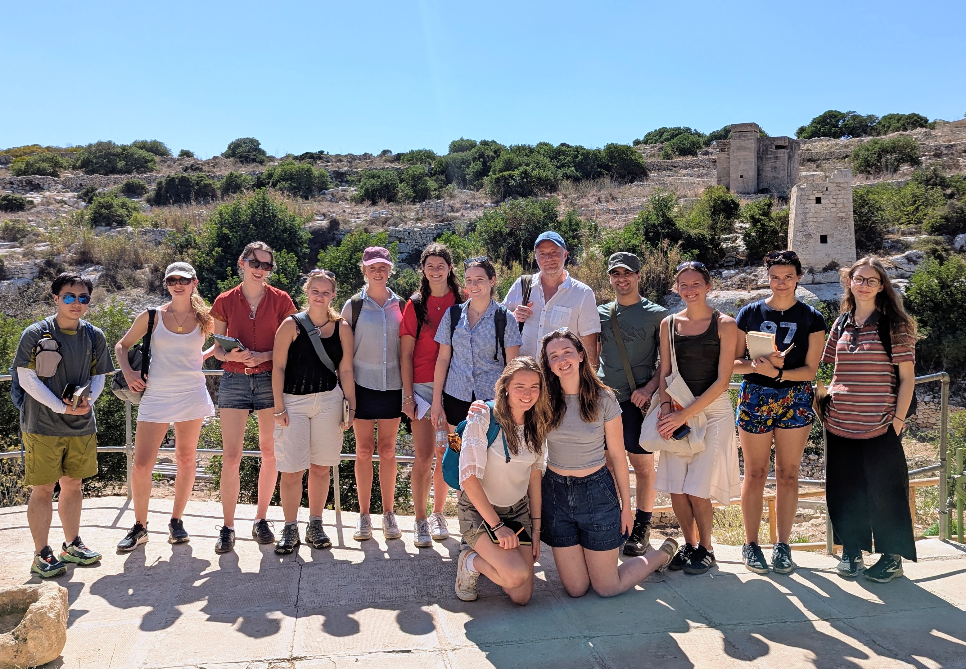 Group photo from fieldtrip to Malta