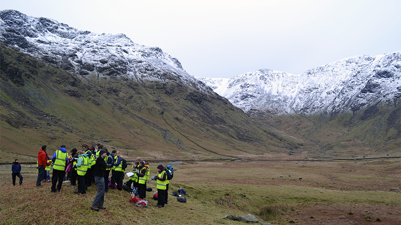 Students in Lake District