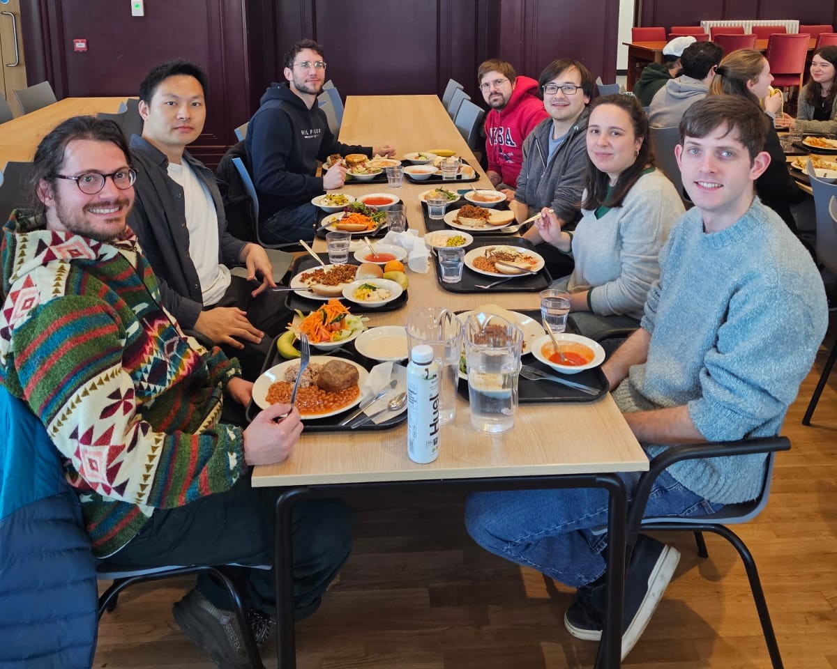 Postdoctoral meetups during lunch