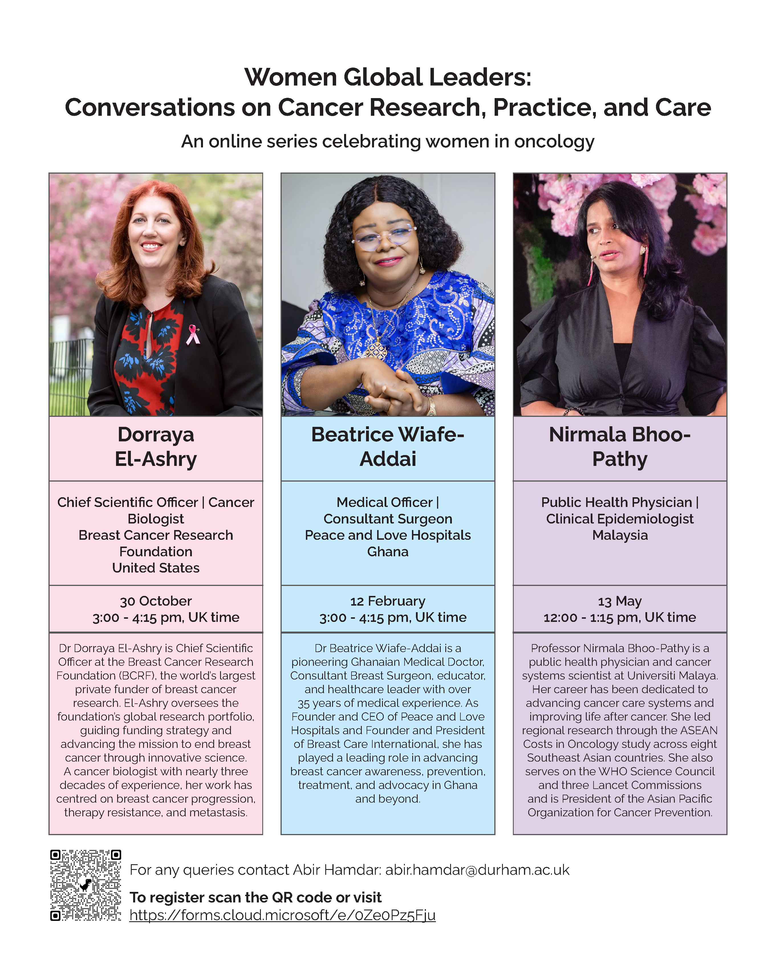 Women leaders in oncology poster