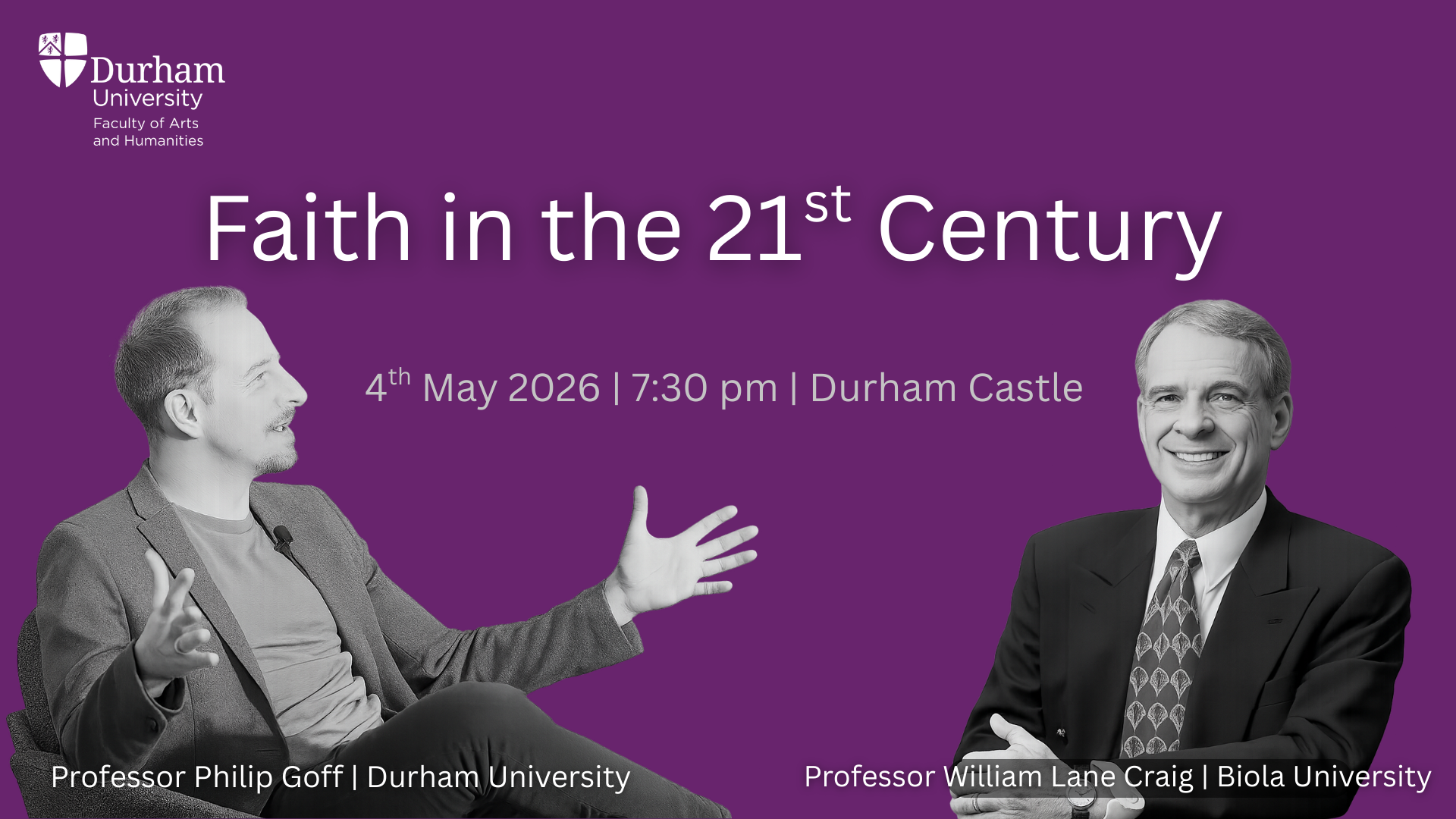 Philip Goff and William Lane Craig in discussion