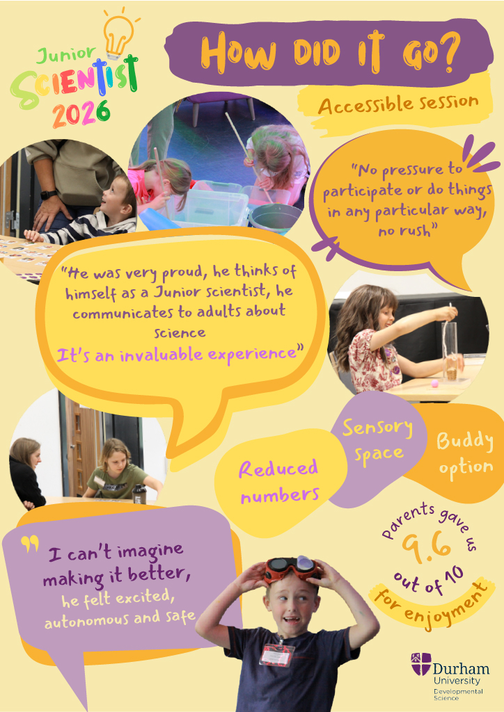 Junior Scientist 2026 accessible session flyer