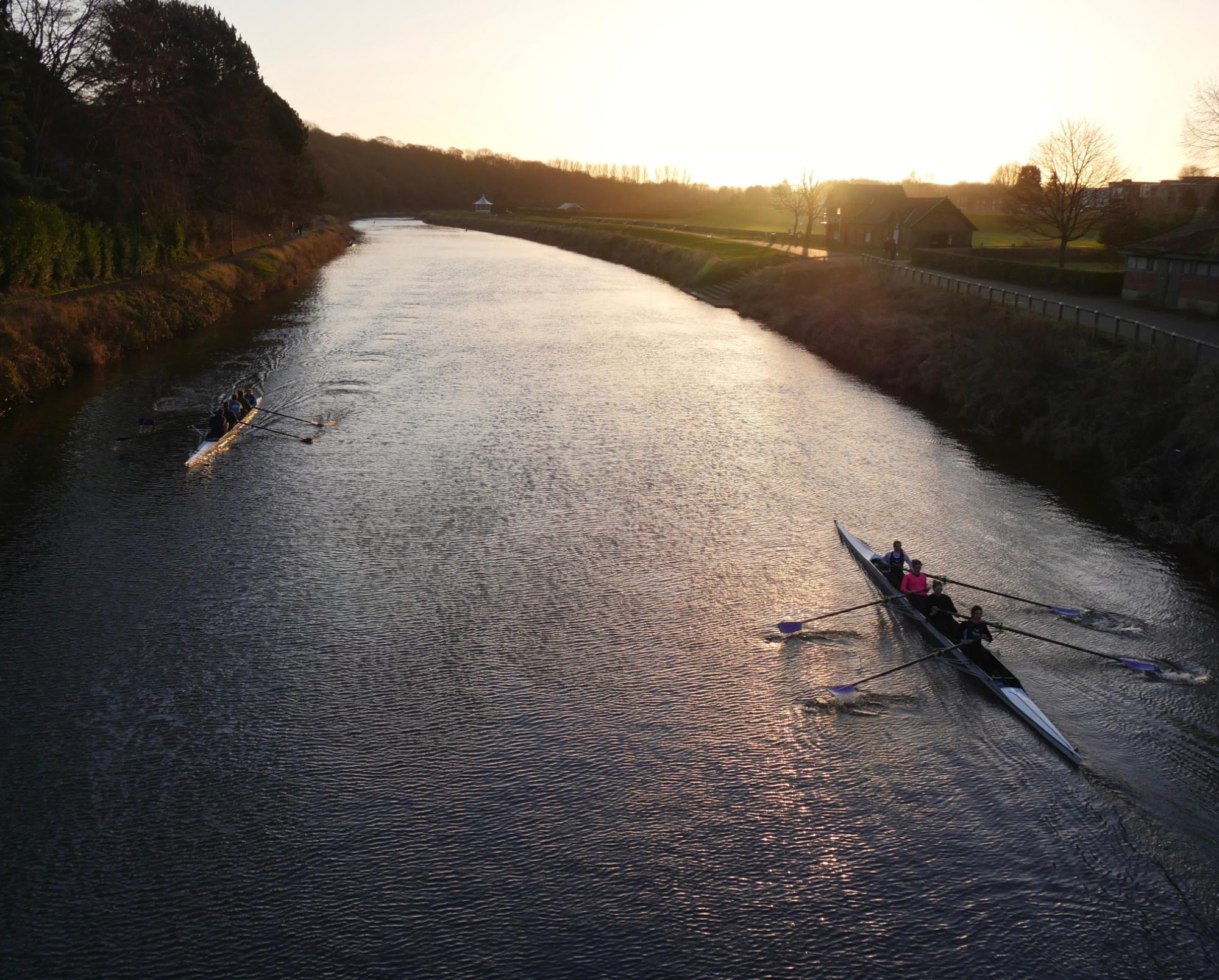 Rowers on the River Wear