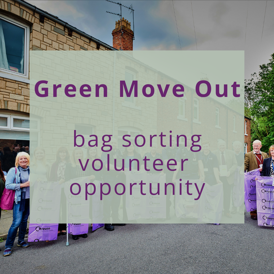 Green Move Out bag sorting volunteer opportunity May 2026