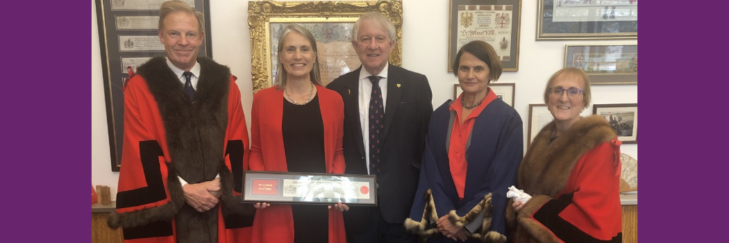 Alderman Sir William Russell, Dr Fiona Hill CMG, Lucian Hudson, Leyla Boulton, Senior Editor, FT, Alderman Alison Gowman CBE
