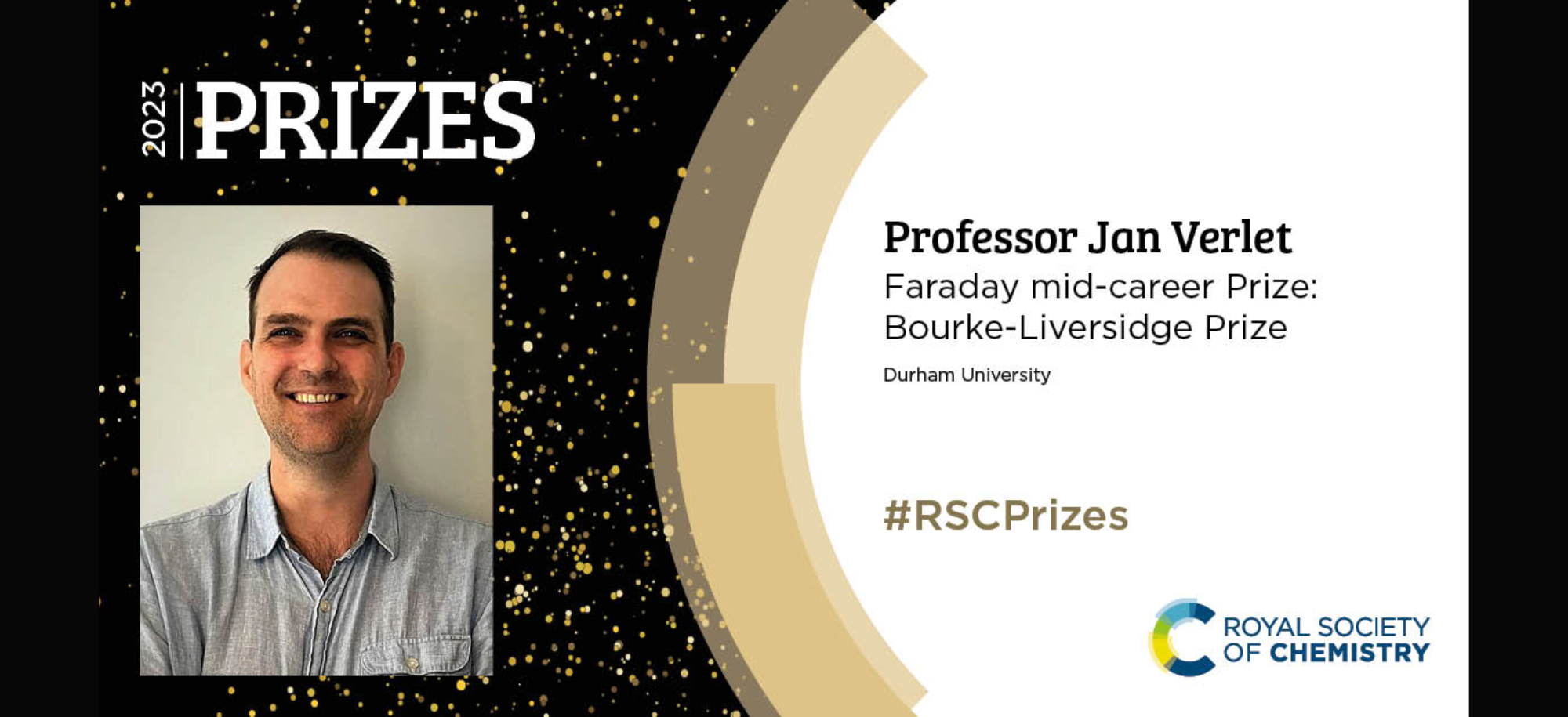 Professor Jan Verlet wins prize from Royal Society of Chemistry