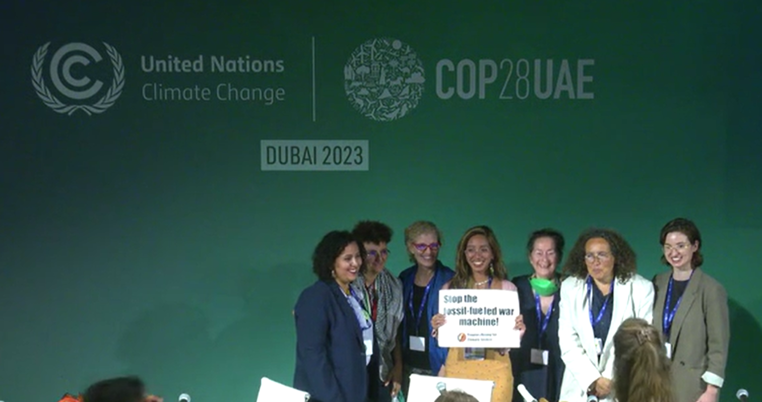 Speakers at UNFCCC side event: Win-win for climate and gender justice and peace