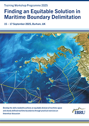 IBRU Workshop Flyer Maritime Boundary Delimitation Cover