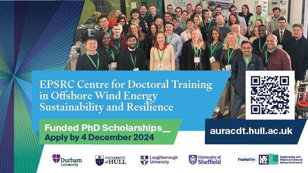 PhD Scholarships - EPSRC CDT in Offshore Wind Sustainability and Resilience