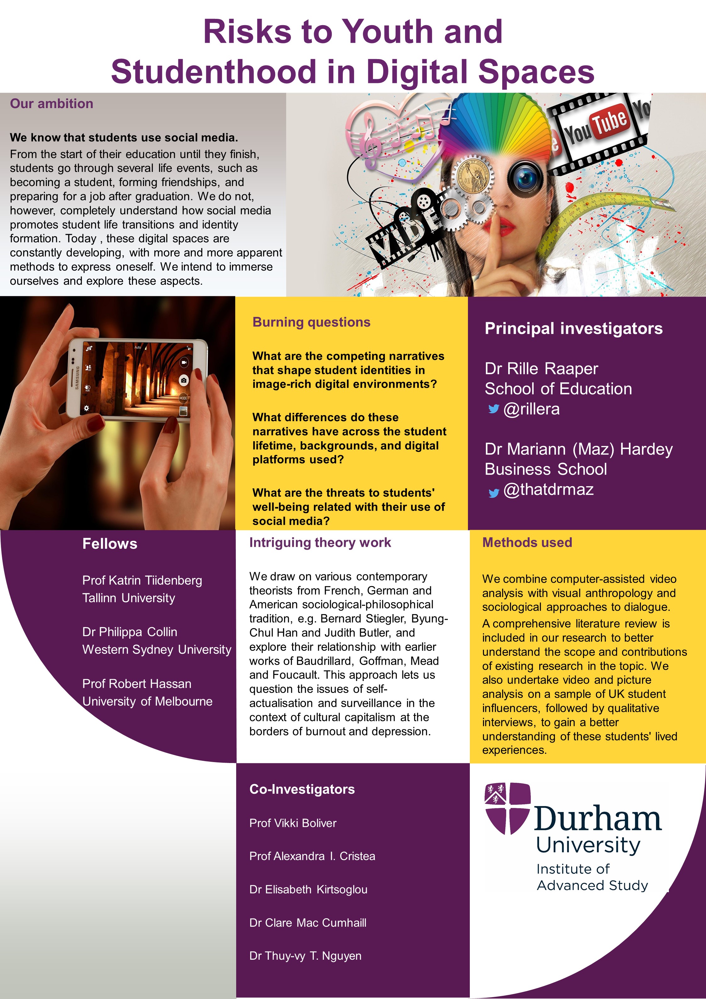 Risks to Youth and Studenthood in digital spaces