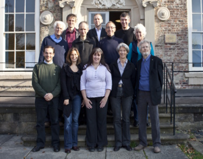 201112 Michaelmas Fellows outside Cosin's Hall
