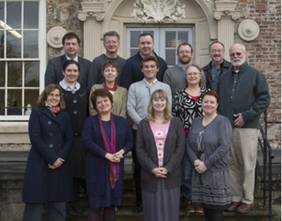 201314 Epiphany Fellows outside Cosin's Hall