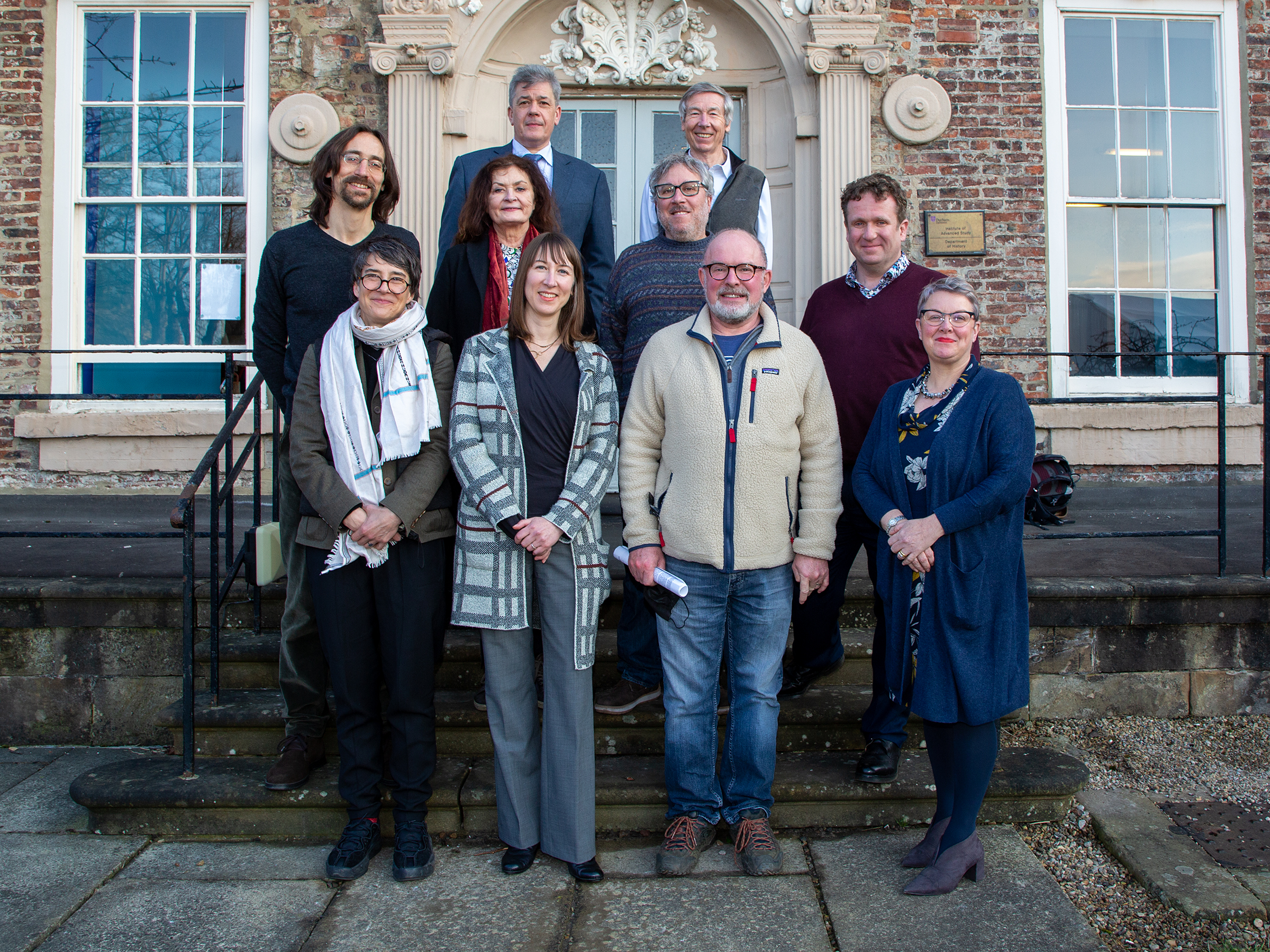 Fellows outside Cosin's Hall