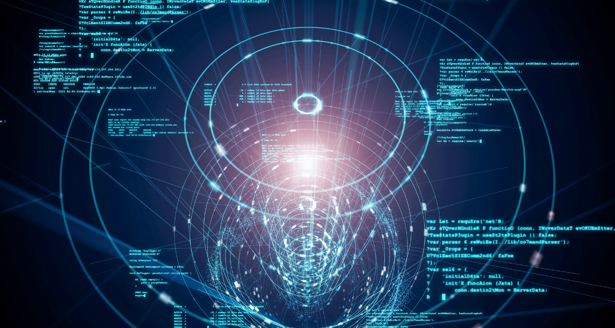 Digital concept binary code on a quantum computer