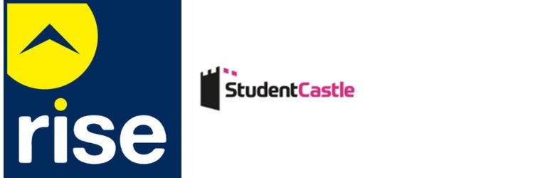 The logo for Rise and Student Castle letting agents, who have signed the Durham City Student Lettings Code of Practice