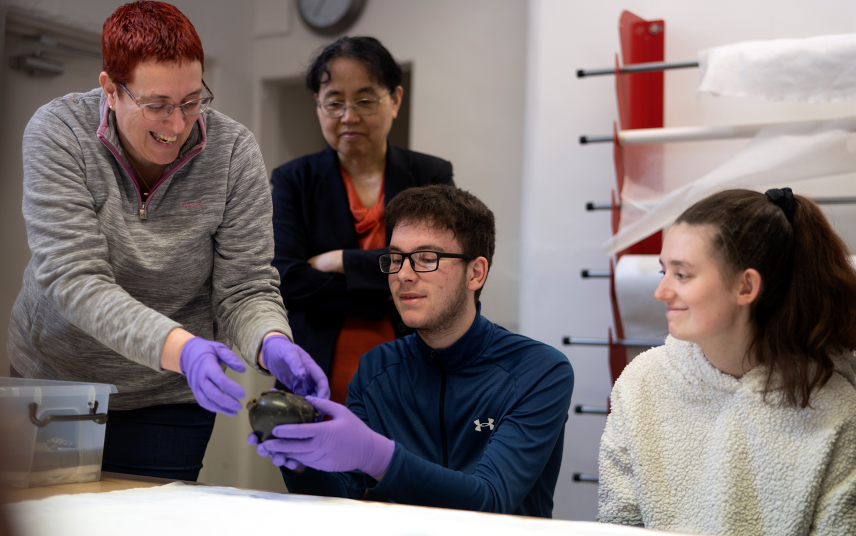 Image of object research and teaching happening